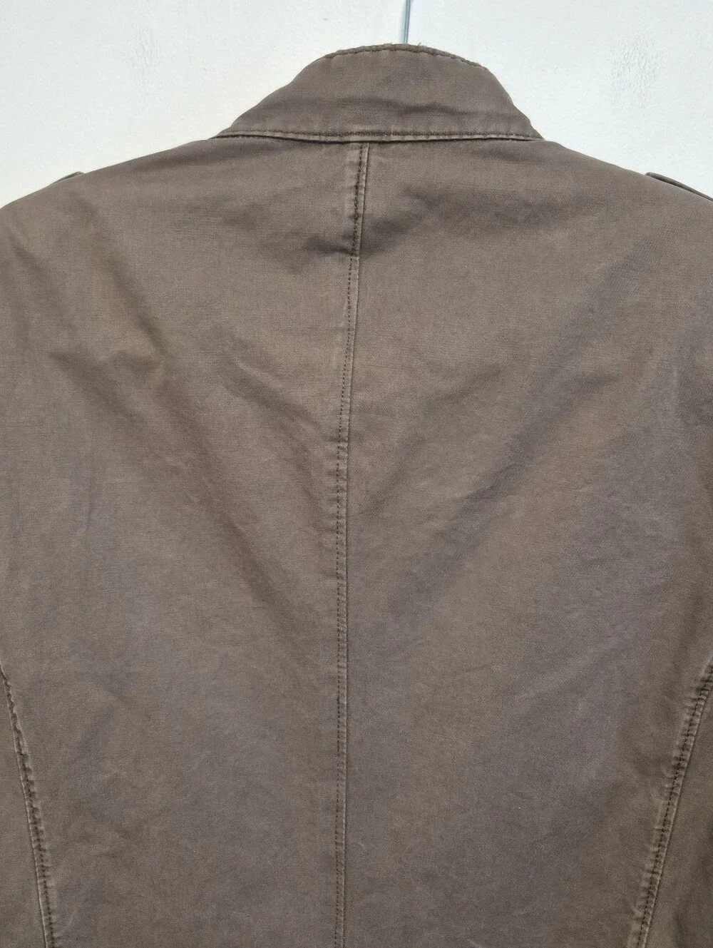 Banana Republic Safari Jacket Men Sz Large Brown Canvas Field Barn Chore Utility